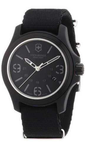 Victorinox Reloj Suizo Con Esfera Y Correa Negro Original Pa