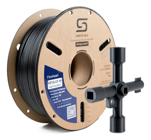 Filamento Da Impressora 3d Siraya Tech Petg-cf Hf: Fibra Y