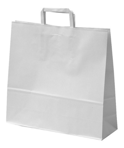 Bolsas De Papel Blancas 32x11x33 Pack X100 Unidades