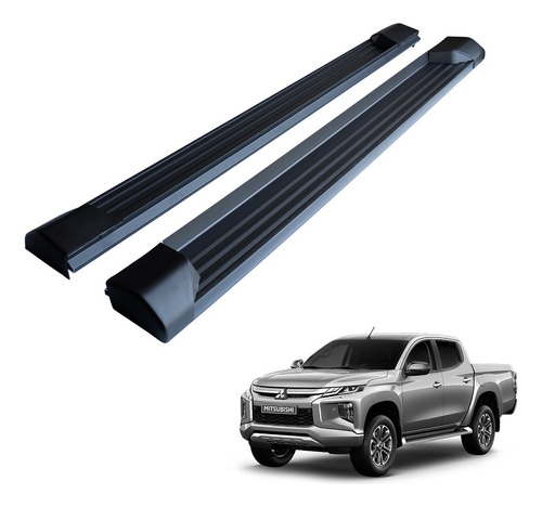 Pisaderas Modelo Original Negras Mitsubishi L200 2019-2024