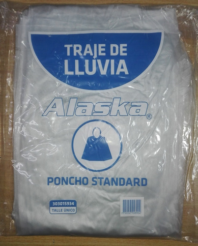 Imagen 5 de 9 de Poncho Lluvia Agua Pvc 100% Impermeable Transparente