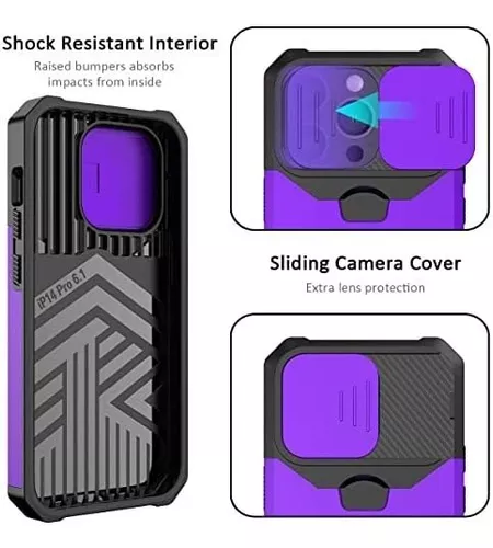 Nvollnoe - Funda para iPhone 14 Pro Max con soporte para tarjetas