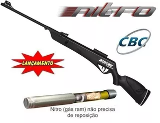 Carabina Pressão 5.5mm Cbc Jade Pro Nitro Preta