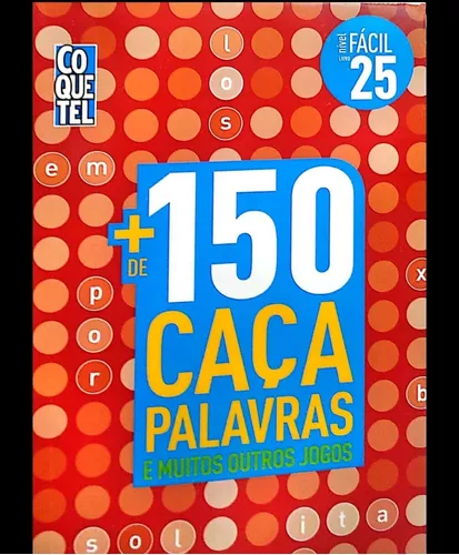 Coquetel + de 150 Caça-Palavras, Fácil