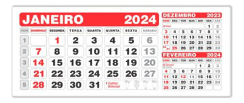 50 Refil Para Calendário De Mesa Pvc Grande 2020
