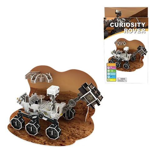 3d  Rompecabezas - Puzzle - Curiosity Rover