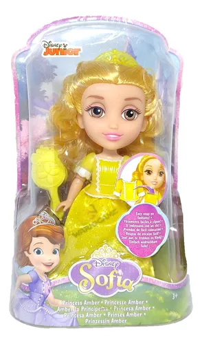 Boneca Princesa Sofia Disney - Grande - Amber (vestido Amarelo) Cmt55 - MP  Brinquedos