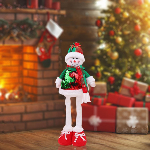 Muñeco De Navidad Estirable, Figura De Muñeco De Nieve L