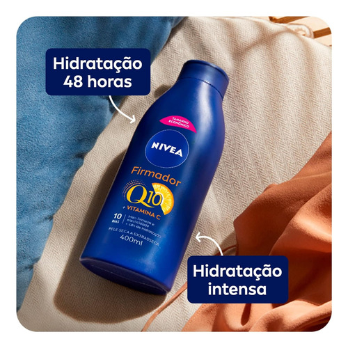 Loção Hidratante Firmadora Q10 Vitamina C 400ml Nívea Notas Cítricas