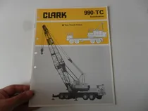 Comprar Folleto Clark Crane 990 Grua Oruga Antiguo Camion Antiguo