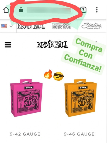 Imagen 3 de 3 de Cuerdas Ernie Ball 3223 Super Slinky 9-42 Pack 3 Set