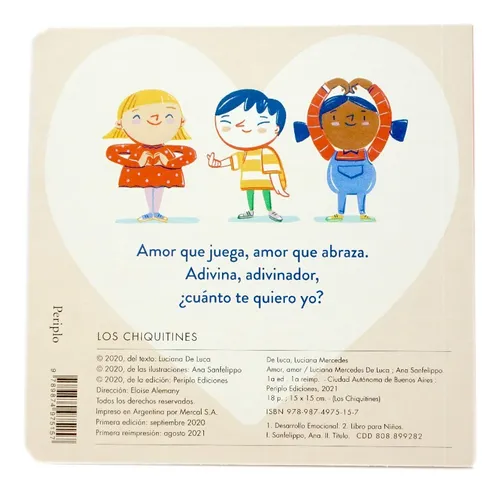 Libro Infantil Amor Amor Periplo Cuento Emociones Amores