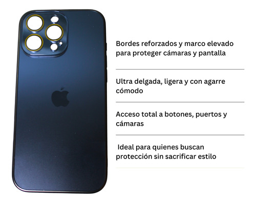 Funda Para iPhone Titanio Con Proteccion De Camara