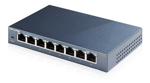 Switch 8 Bocas Gigabit Tp-link Tl-sg108 Acero Metalico