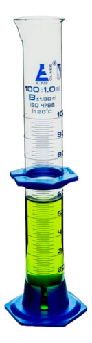 Probeta Graduada De Vidrio Base Plastico 100ml 5pzs Eisco
