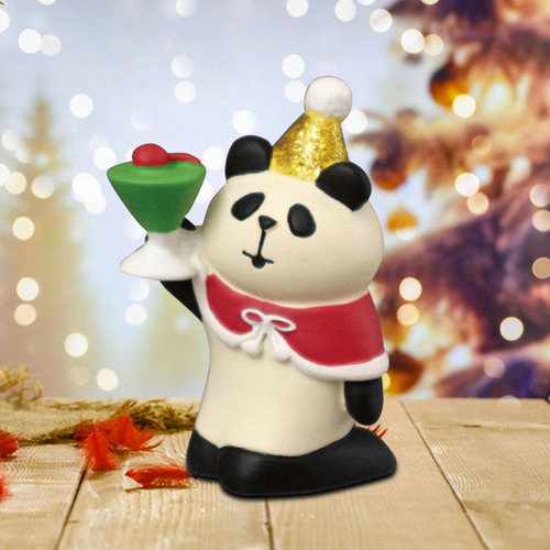 4 Estatuilla En Miniatura De Navidad, Miniestatua De Panda