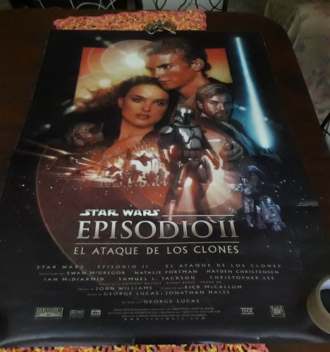 Afiche Original Cine Star Wars Episodio 2 1x70 Clones Poster