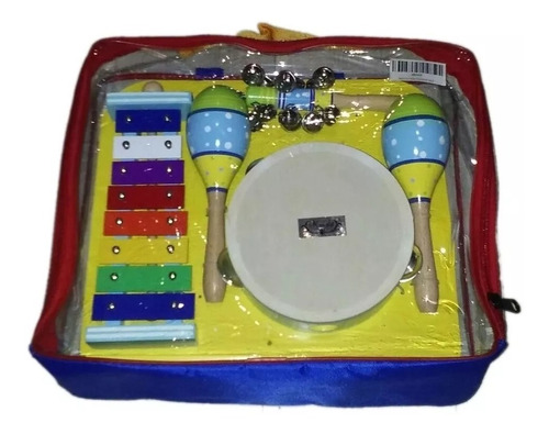 Kit De Percusion Lazer 8 Instrumentos En Valija Para Chicos