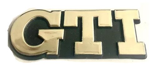 Emblema Letreiro Gti Volkswagen Golf 1998 Até 2000 Dourado