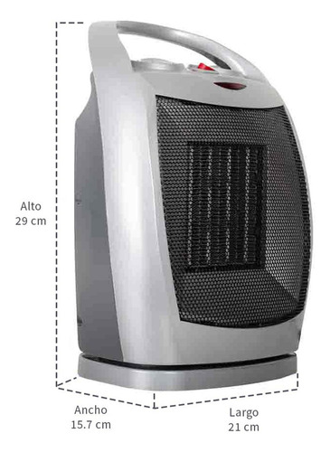 Calefactor De Ambiente Portátil, 1500 W Color Iusa