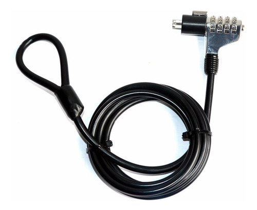 Guaya De Seguridad Para Portatil De 4 Digitos 1.8 Mts 3.5mm