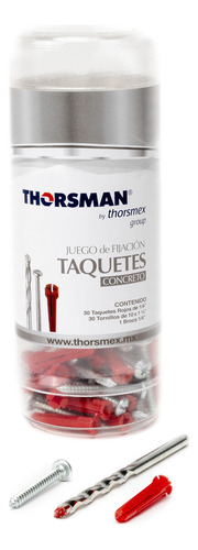 Juego De Fijacion Incluye Taquetes Y Tornillos Para Concreto