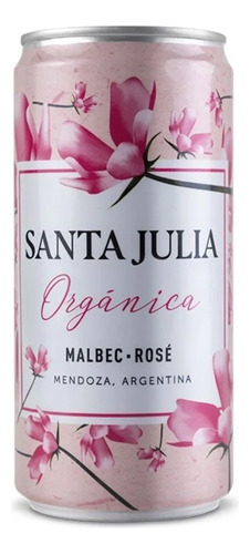 Vino Santa Julia Orgánica Malbec Rosé Lata X 269ml