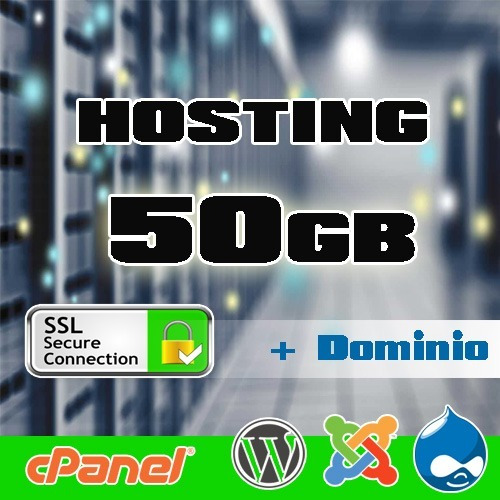 Web Alojamiento (hosting) 50gb + Dominio/correos/wordpress