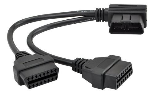 Cable Divisor Obd2 Obd Ii Y De Ángulo Recto De 30 Cm/1...