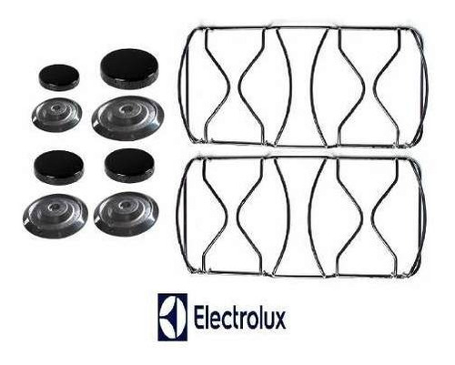 Kit Grelha Bacia Espalhador Peça Fogão Electrolux 50sb 50sbc