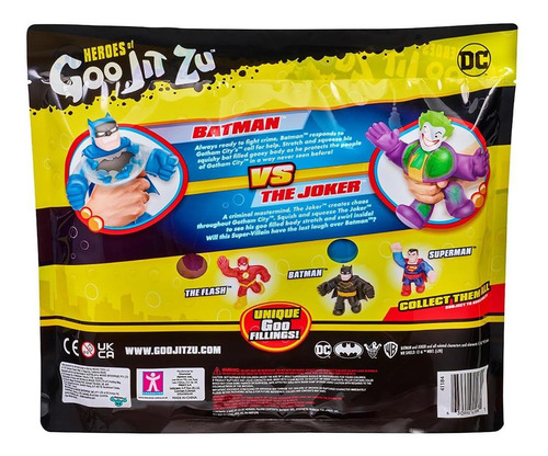 Imagen 5 de 5 de Heroes Goo Jit Zu Dc Comics Batman Vs Joker Pack Bandai