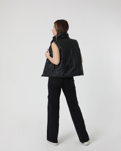 Chaleco Mujer Engomado Puffer Talles Grandes Y Especiales
