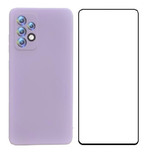 Estuche Silicon Case + Cerámico Para Samsung A52