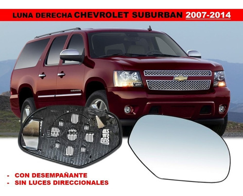 Luna Derecha C/desempañante Chevrolet Suburban 07-14