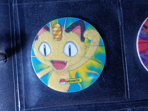 Tazo De Pokemón 4 D'peluche #189 Meowth Excelente Estado (: (Usado)