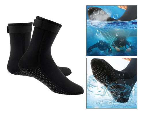 Meias De Mergulho De Praia De Neoprene 3 Mm, Botas