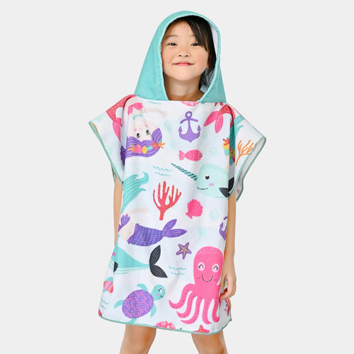 Nuevo Poncho De Baño, Toalla De Playa Absorbente Y De