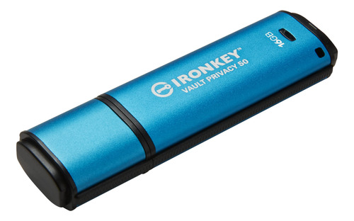 Usb Kingston Ironkey Vault Privacy 50 De 16 Gb Con Cifrado