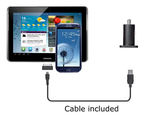 Imagem 3 de 5 de Carregador Veicular Usb Trust P/ Samsung Galaxy 10w/2.1a 194