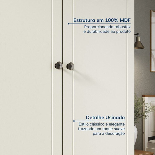Conjunto Dormitório 1 Cama Solteiro 1 Guarda-roupa 2 Wt