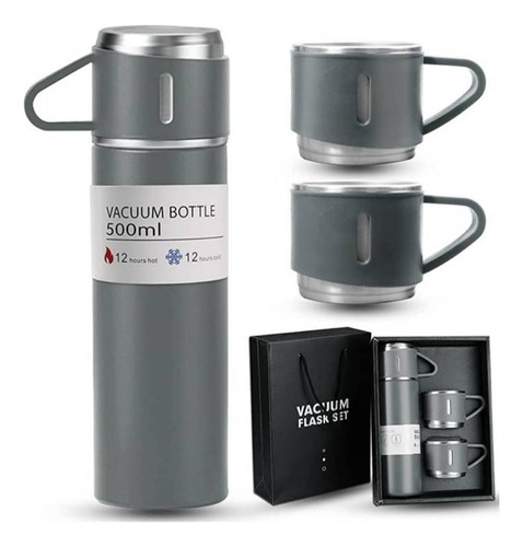 Set Termos Para Agua Caliente Termo Cafe + 2 Tazas 500 Ml