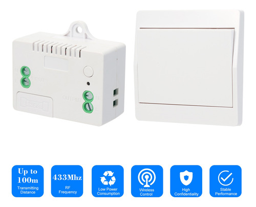 Imagen 2 de 9 de 433hmz Rf Inalámbrico Control Remoto Interruptor Módulo Y