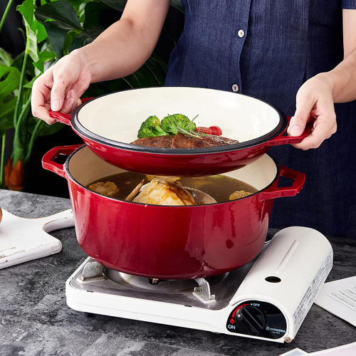 Olla De Horno Holandés De Hierro Fundido De Hierro Fundido D