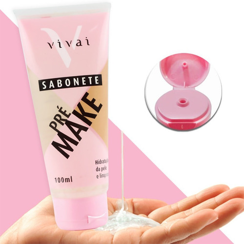Imagem 8 de 10 de Combo Vivai Blush Color Me + 2 Sabonetes Pré E Pós Maquiagem