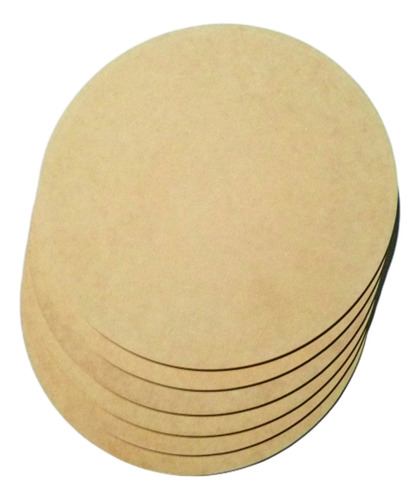 Bajo Plato Circular De Mdf 35 Cm Diámetro 6 Mm (100 Pzs)