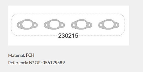 Junta Multiple  De Escape Vw Senda 1.6 Diesel