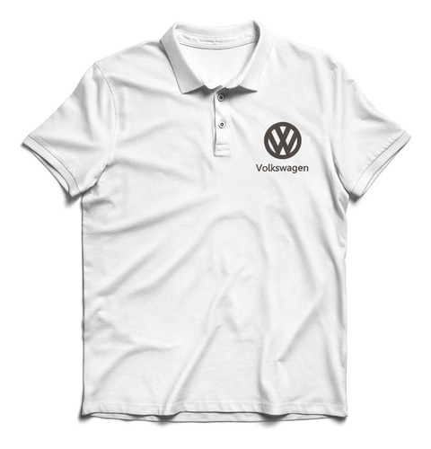 Remera Polo Regalo Hombre Caballero Bordada Logo Volkswagen