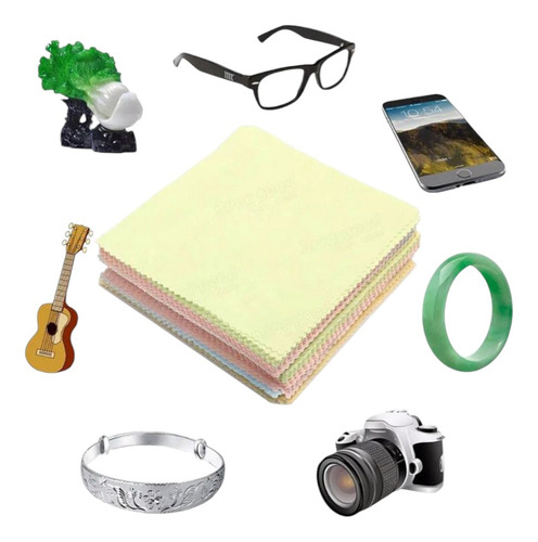 Remate 100paño De Microfibra Pulir 14.5x17.5 Cm Para Gafas