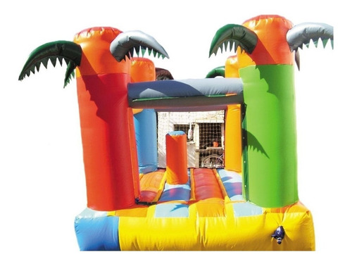 Imagen 2 de 8 de Castillo De 3x6 Con Tobogaturbina + Metegol + Pinpong O Tejo