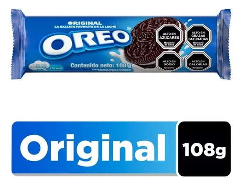 Oreo Galleta De Chocolate Rellena Sabor Original 108g